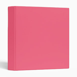 Brink pink (solid colour) binder