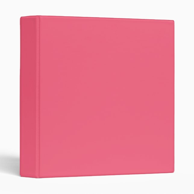 Brink pink  (solid colour)  binder (Front/Spine)