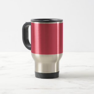 Brink pink (solid colour) travel mug