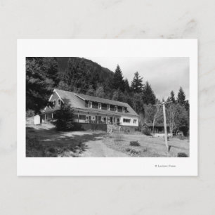 Brinnon, WA View of Olympic Inn on Hood Canal Postcard
