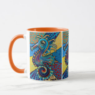 Brio the Seahorse! Original Art Beverage Mug