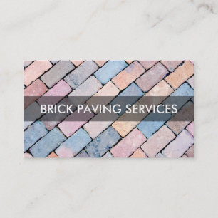 Brique pavant des cartes de visite