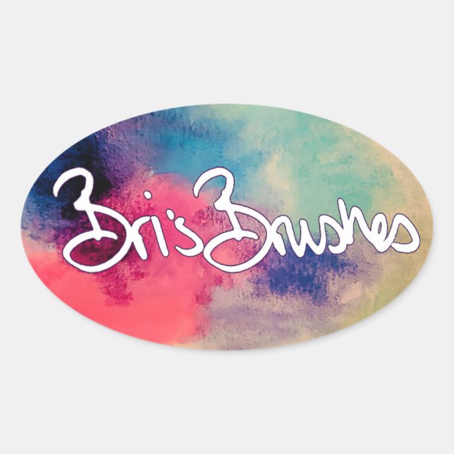 Bri's Brushes sticker (Front)