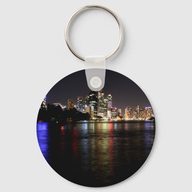 Brisbane at Night Keychain (Front)