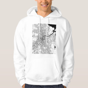 Brisbane Australia Map Hoodie