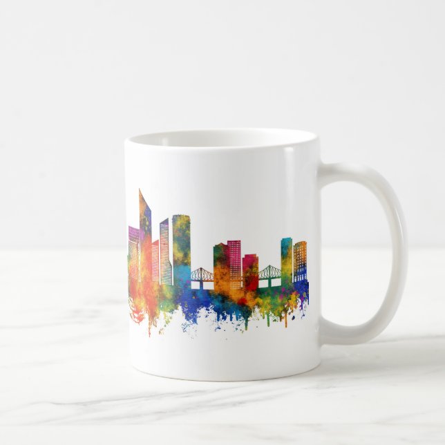 Brisbane Australia Skyline Coffee Mug (Right)