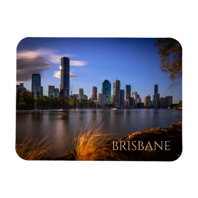 Brisbane, Australia Skyline from across River Magnet (Horizontal)