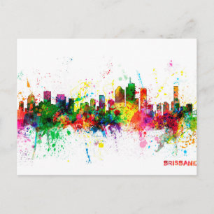 Brisbane Australia Skyline Postcard