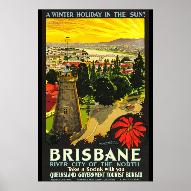 Brisbane Australia Tourism Poster (Front)