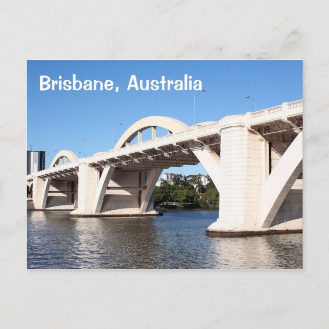 Brisbane, Australia: William Jolly Bridge Holiday Postcard (Front)