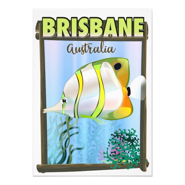 Brisbane Australie poster de voyage tropical (Devant)