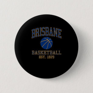 Brisbane Basketball 2 Inch Round Button