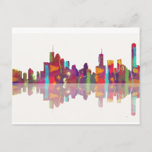 Brisbane Qld Skyline Postcard
