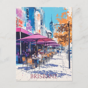 Brisbane Queensland Travel Postcard