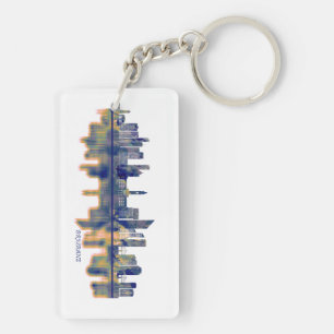 Brisbane Skyline Keychain