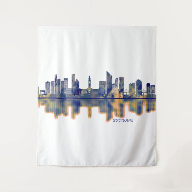 Brisbane Skyline Tapestry (Front)