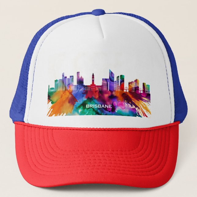 Brisbane Skyline Trucker Hat (Front)