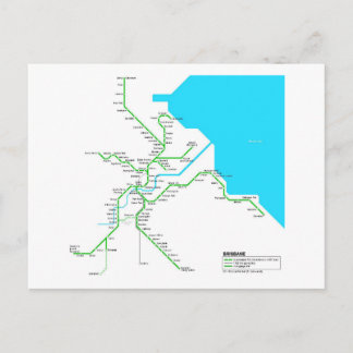 Brisbane subway postcard