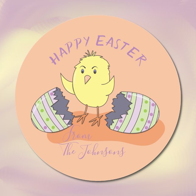 Brise De Poule mignonne Sans Oeuf Sticker Pâques (Créateur téléchargé)