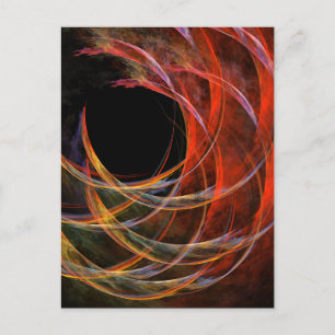 Briser la carte postale Circle Abstrait Art