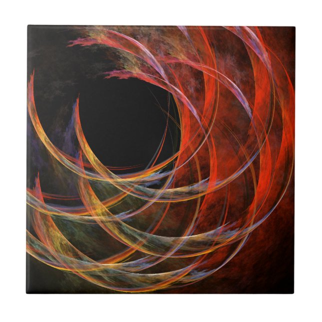 Briser le carreau d'art Abstrait du cercle (Devant)