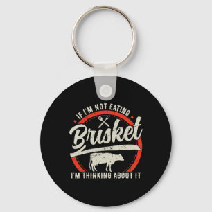 Brisket Beef Grilling Bbq Grill Master Keychain