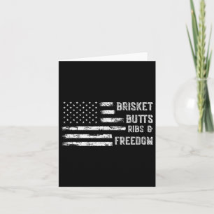 Brisket Butts Ribs And Freedom Bbq Card