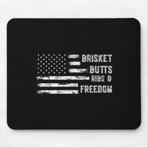Brisket Butts Ribs And Freedom Bbq Mouse Pad