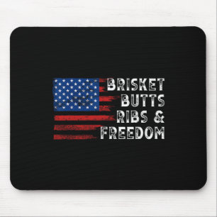 Brisket Butts Ribs And Freedom Steak Cooking Beef  Mouse Pad