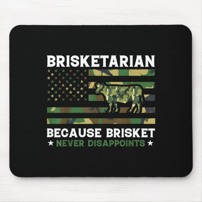 Brisketarian because brisket disappoints shirt bbq mouse pad (Front)