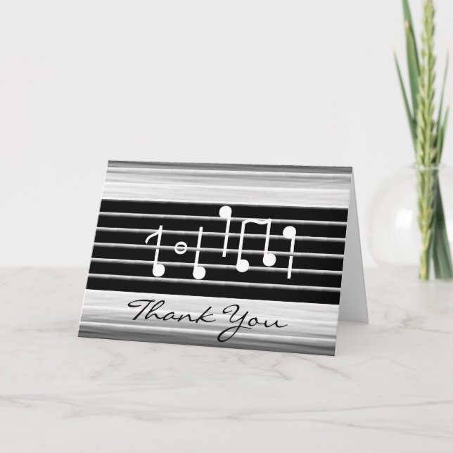 Bristles Musical Notes THANK YOU (Front)