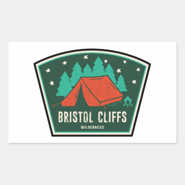 Bristol Cliffs Wilderness Vermont Camping Sticker (Front)