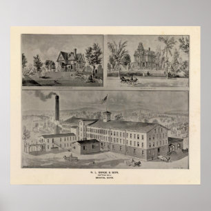 Bristol Connecticut Illustration Poster