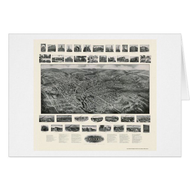 Bristol, CT Panoramic Map - 1907 (Front Horizontal)