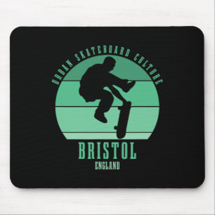 Bristol England Skateboarder Urn Skateboarding 1 Mouse Pad