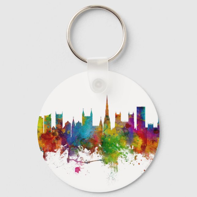 Bristol England Skyline Keychain (Front)