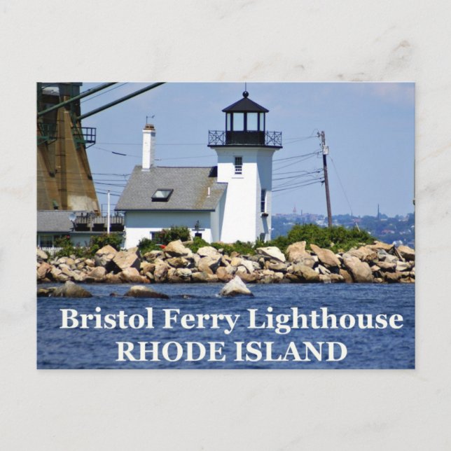 Bristol Ferry Lighthouse, Rhode Island Carte posta (Devant)