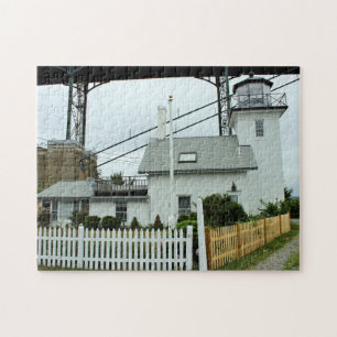 Bristol Ferry Lighthouse, Rhode Island Jigsaw Puzzle