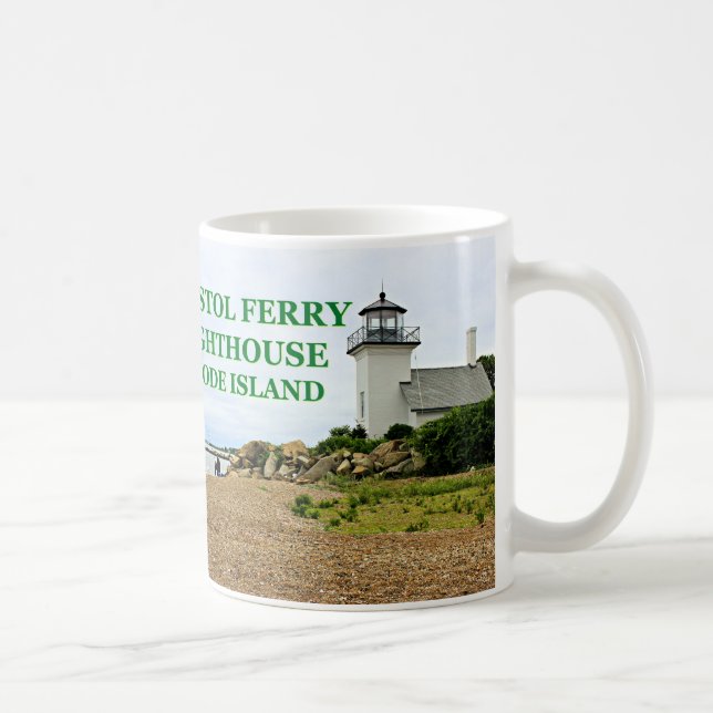 Bristol Ferry Lighthouse, Rhode Island Mug (Right)