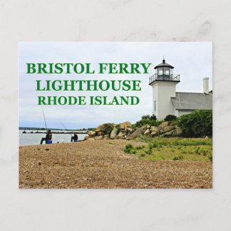 Bristol Ferry Lighthouse, Rhode Island Postcard