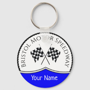 BRISTOL MOTOR SPEEDWAY - CHECKERD FLAG KEYCHAIN