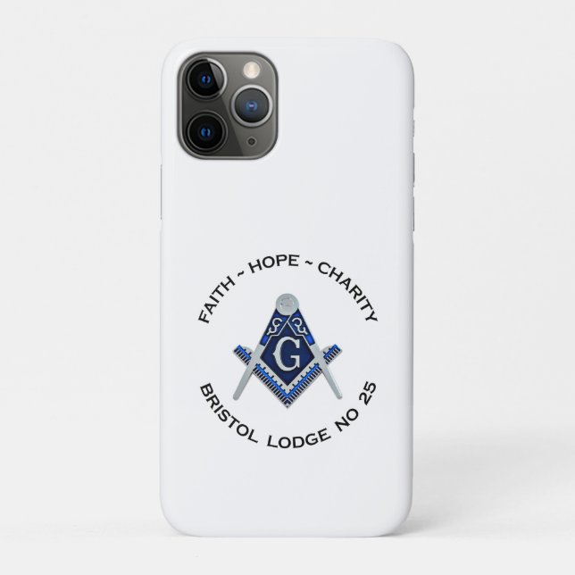 Bristol No 25 Masonic iPhone Case (Back)