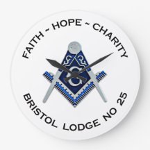 Bristol No 25 Masonic Wall Clock