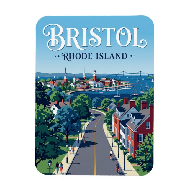 Bristol Rhode Island Magnet (Vertical)