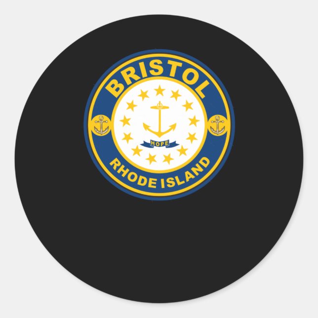 Bristol Rhode Island Sticker  (Front)
