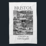 Bristol Scenes Collage Kitchen Towel<br><div class="desc">A photo tea towel Bristol Scenes that include my dad as a young scout,  since he gave me a love for photography.  Also one of my brothers is biking through.</div>