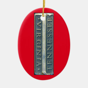 Bristol Street Marker Ceramic Ornament