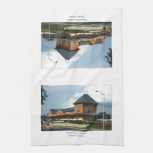 Bristol Train Station Bristol Virginia Kitchen Towel