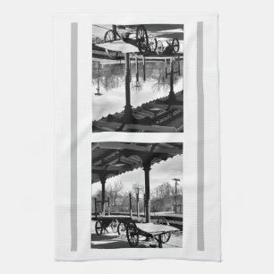 Bristol Train Station Freight Wagon Kitchen Towel