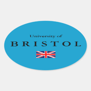 Bristol University European Oval Sticker